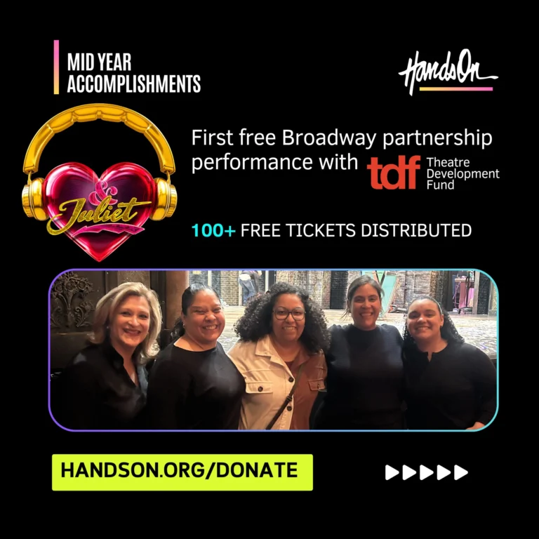 Access to the arts doesn't happen by accident. It happens because of a community that believes everyone deserves a seat in the audience. ❤️

This season, together, we:
✨ Interpreted 27 performances
🎟️ Distributed 1,000+ tickets
🤟 Welcomed 600+ Deaf audience members
🎭 Expanded partnerships with theaters across New York City

As we prepare for an exciting fall season, your support helps make every interpreted performance, every training, and every accessible theater experience possible.

If you believe the arts should be accessible to everyone, consider making a gift today. Every donation helps create more opportunities for our community.
