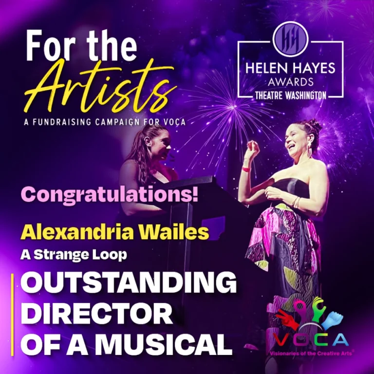 Congratulations to Alexandria Wailes on her incredible win for Outstanding Director of a Musical for A Strange Loop! 🎉👏

We are also celebrating the brilliantly talented VOCA team at the Helen Hayes Awards for this well deserved recognition! ❤️

Pics from @vocarts_ ✨